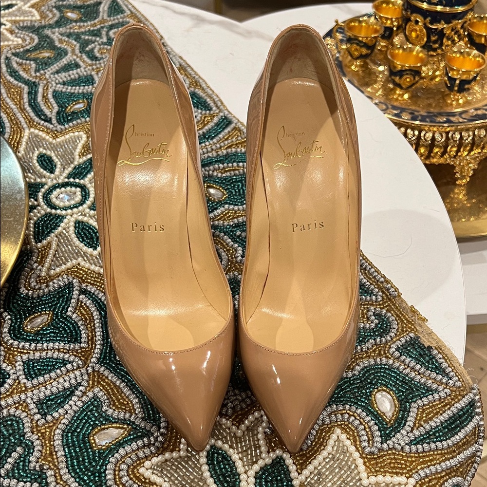 Christian Louboutin Nude Heels Size 37